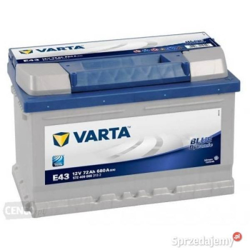 Ogłoszenie - Akumulator Varta Blue Dynamic E43 72Ah 680A - 400,00 zł