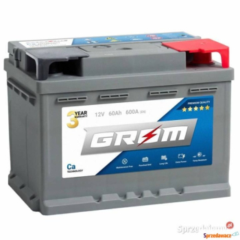 Ogłoszenie - Akumulator GROM Premium 60Ah 600A EN - Gdynia - 370,00 zł