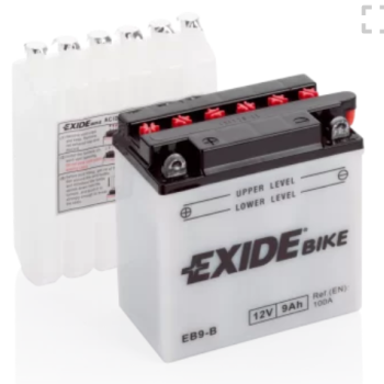 Ogłoszenie - Akumulator motocyklowy 9Ah 100A EN L+ 12V EXIDE EB9-B YB9-B PŁOCK CHOPINA 1 - Płock - 145,00 zł