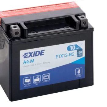 Ogłoszenie - Akumulator motocyklowy 10AH 12V 150A Exide etx12-bs - Piła - 175,00 zł