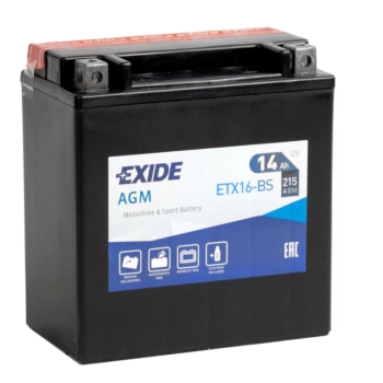 Ogłoszenie - Akumulator motocyklowy 14AH 12V 215A Exide etx16-bs - Piła - 240,00 zł