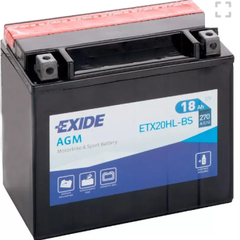 Ogłoszenie - Akumulator 12V 18Ah 270A EXIDE ETX20HL-BS - Jastrzębie-Zdrój - 255,00 zł