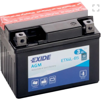 Ogłoszenie - Akumulator 12V 3Ah 50A EXIDE ETX4L-BS - Jastrzębie-Zdrój - 80,00 zł