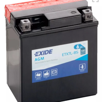 Ogłoszenie - Akumulator motocyklowy 6Ah EXIDE ETX7L-BS YTX7L-BS 12V 100A PŁOCK CHOPINA 1 - Płock - 125,00 zł