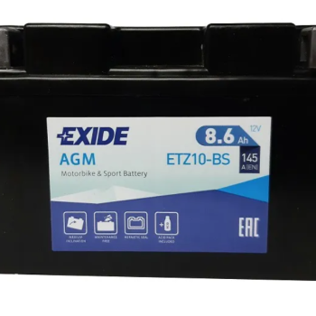 Ogłoszenie - Akumulator motocyklowy 8,6AH 12V 145A exide ETZ10-BS - Piła - 170,00 zł