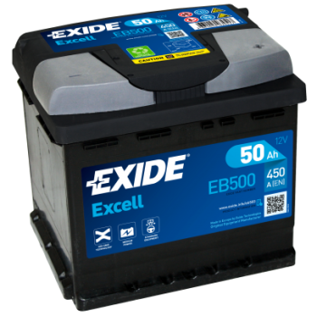 Ogłoszenie - Akumulator 50Ah 450A Exide Excell EB500 - Łódzkie - 259,00 zł