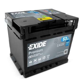 Ogłoszenie - Akumulator 53Ah 540A  Exide Premium EA530 PRAWY PLUS - Konin - 300,00 zł