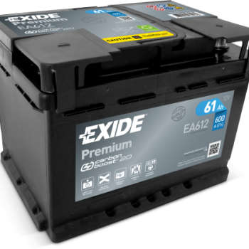 Ogłoszenie - Akumulator 61Ah 600A Exide Premium  EA612 PRAWY PLUS - Konin - 319,00 zł