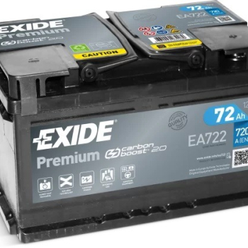 Ogłoszenie - Akumulator 72Ah 720A  Exide Premium PRAWY PLUS - Piotrków Trybunalski - 379,00 zł