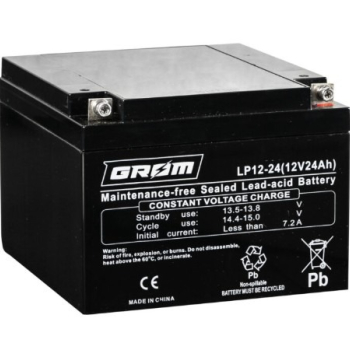 Ogłoszenie - Akumulator GROM LP12-24 12V 24Ah - Gdynia - 180,00 zł