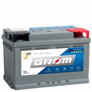 Ogłoszenie - Akumulator GROM Premium 74Ah 720A EN DTR Prawy Plus - Łódź - 450,00 zł