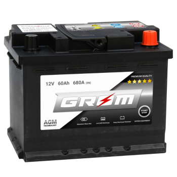 Ogłoszenie - Akumulator 60Ah 680A GROM AGM START&STOP Prawy Plus - 550,00 zł