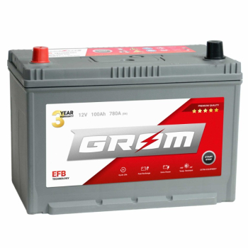 Ogłoszenie - Akumulator 100Ah 780A  GROM EFB START&STOP JAPAN Lewy Plus DTR - Konin - 650,00 zł
