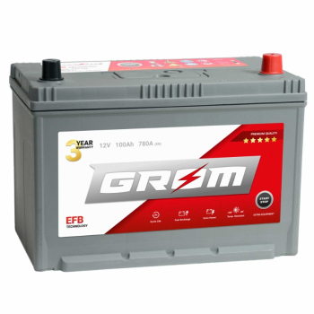 Ogłoszenie - Akumulator 100Ah 780A  GROM EFB START&STOP JAPAN Prawy Plus DTR - Konin - 650,00 zł