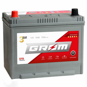 Ogłoszenie - Akumulator 70Ah 730A GROM EFB START&STOP  Japan Lewy Plus DTR - Konin - 540,00 zł
