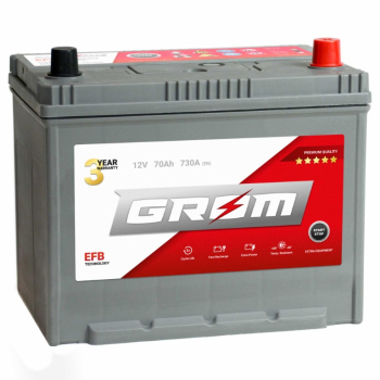Ogłoszenie - Akumulator GROM EFB START&STOP 70Ah 730A Japan Prawy Plus DTR - Konin - 540,00 zł