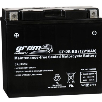 Ogłoszenie - Akumulator motocyklowy GROM GT12B-BS YT12B-BS 12V 10Ah 180A L+ - Gdynia - 180,00 zł