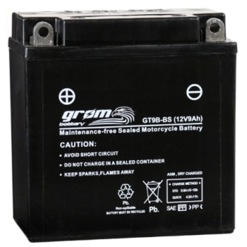 Ogłoszenie - Akumulator motocyklowy GROM GT9B-BS YT9B 12V 9Ah 120A L+ - Gdynia - 140,00 zł