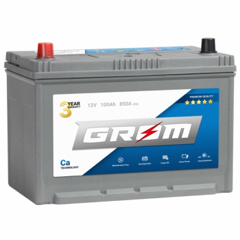 Ogłoszenie - Akumulator 100Ah 850A GROM Premium  Japan Lewy plus - Konin - 580,00 zł