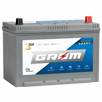 Ogłoszenie - Akumulator 100Ah 850A GROM Premium  Japan Prawy plus - Konin - 580,00 zł