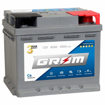 Ogłoszenie - Akumulator 45Ah 450A GROM Premium  EN DTR - Konin - 320,00 zł