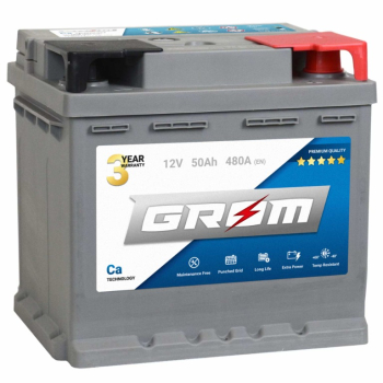 Ogłoszenie - Akumulator 50Ah 480A GROM Premium EN PRAWY PLUS - Konin - 330,00 zł