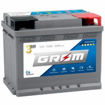 Ogłoszenie - Akumulator 55Ah 540A EN GROM Premium  DTR - Konin - 350,00 zł