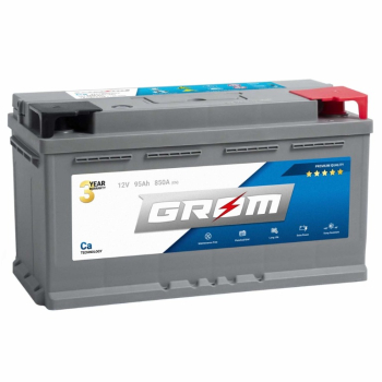 Ogłoszenie - Akumulator 95Ah 850A EN  GROM Premium DTR PRAWY PLUS - Konin - 550,00 zł
