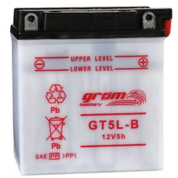 Ogłoszenie - Akumulator motocyklowy GROM YB5L-B 12V 5Ah 80A P+ - Gdynia - 85,00 zł