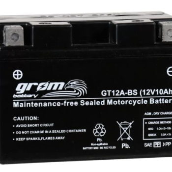 Ogłoszenie - Akumulator GT12A-BS YT12A-BS 12V 10Ah 180A GROM L+ - Poznań - 185,00 zł
