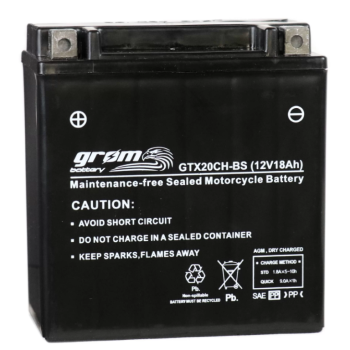 Ogłoszenie - Akumulator motocyklowy 18AH 270A grom gtx20ch-bs - Piła - 240,00 zł