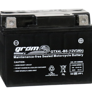 Ogłoszenie - Akumulator motocyklowy 3Ah GROM GTX4L-BS YTX4L-BS 12V 60A P+ PŁOCK CHOPINA 1 - Płock - 80,00 zł