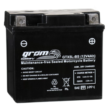 Ogłoszenie - Akumulator motocyklowy 4AH 80A grom GTX5L-BS - Piła - 105,00 zł