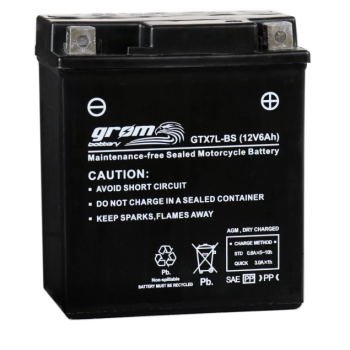 Ogłoszenie - Akumulator GTX7L-BS YTX7L-BS 12V 6Ah 120A GROM P+ - Poznań - 130,00 zł