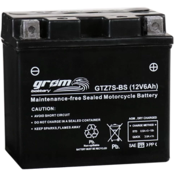Ogłoszenie - Akumulator GTZ7S-BS YTZ7S-BS 12V 6Ah 120A GROM P+ - Poznań - 140,00 zł