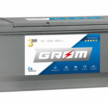 Ogłoszenie - Akumulator 135Ah 950A Grom Premium ze stopką Lewy Plus - Kalisz - 750,00 zł