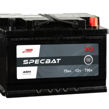 Ogłoszenie - Akumulator Specbat AGM start/stop 70Ah 700A P+ - Gdynia - 568,00 zł