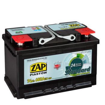 Ogłoszenie - Akumulator 74Ah 680A en Zap Standard - Piła - 359,00 zł