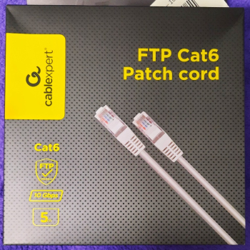 Ogłoszenie - Polecam Kabel Ethernet FTP CAT 6 Pack Cord 5 mb - 28,00 zł
