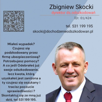 Ogłoszenie - Dochodzenie odszkodowań, dopłaty do odszkodowań. Odszkodowania, zadośćuczynienie. Darmowa analiza sprawy!