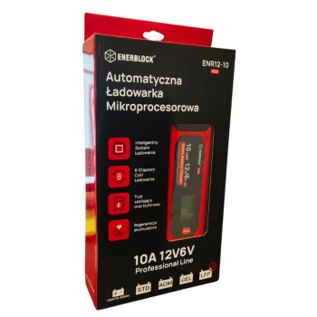 Ogłoszenie - Automatyczna ładowarka mikroprocesorowa Enerblock 12V 10A AG - Radom - 319,00 zł