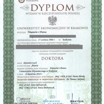 Ogłoszenie - Kupię dyplom licencjat Kupię dyplom magistra z wpisem - Nowy Sącz - 950,00 zł