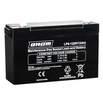 Ogłoszenie - Akumulator 12Ah 6V GROM LP6-12 - Gdańsk - 55,00 zł