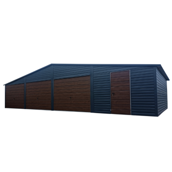 Ogłoszenie - Garaż blaszany 12x6 3-stanowiskowy ciemny grafit + orzech PREMIUM - Kujawsko-pomorskie - 24 700,00 zł