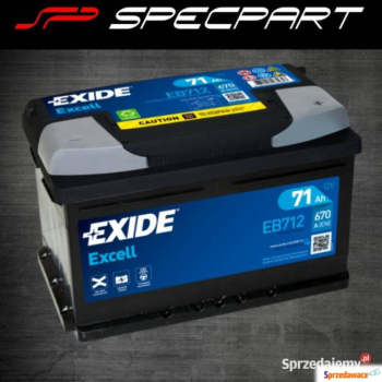 Ogłoszenie - Akumulator 71Ah 670A Exide Excell  - Darmowy dowóz i wymiana - Szczecin - 359,00 zł
