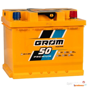 Ogłoszenie - Akumulator 50Ah 480A Grom Racing EN P+ - Darmowy dowóz i wymiana - 320,00 zł