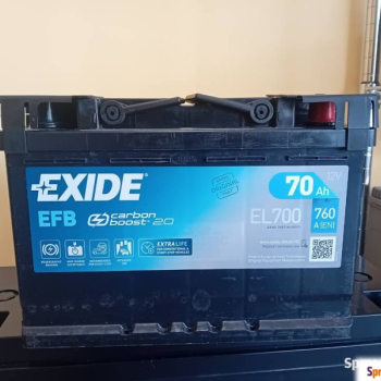 Ogłoszenie - Akumulator 70Ah 760A P+ Exide EFB  - Darmowy dowóz i wymiana - Szczecin - 520,00 zł
