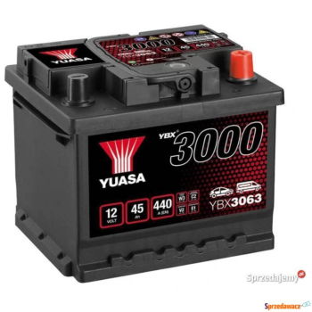 Ogłoszenie - Akumulator 45Ah 440A Yuasa Standard 12V  P+ - darmowy dowóz i wymiana - 249,00 zł