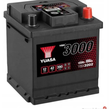 Ogłoszenie - Akumulator 42Ah 390A Yuasa Standard 12V kostka P+  - darmowy dowóz i wymiana - 245,00 zł