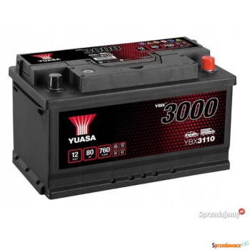 Ogłoszenie - Akumulator  80Ah 760A Yuasa Standard 12V P+ - darmowy dowóz i wymiana - Zachodniopomorskie - 389,00 zł